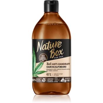 Nature Box Hemp Seed szampon przeciwłupieżowy 3 w 1 dla mężczyzn 385 ml