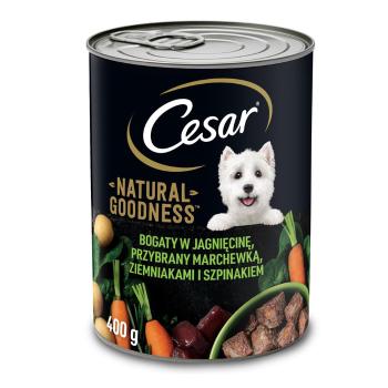 CESAR puszka 6 x 400g bogata w jagnięcinę z marchewką, ziemniakami i szpinakiem