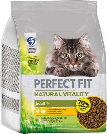PERFECT FIT Natural Vitality z kurczakiem i indykiem dla dorosłych kotów 3 x 2,4 kg