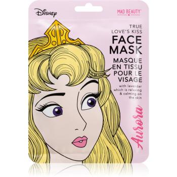 Mad Beauty Disney Princess Aurora maska łagodząca w płacie z lawendą 25 ml