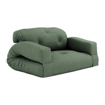Sofa rozkładana z zielonym obiciem Karup Design Hippo Olive Green