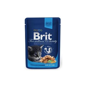 BRIT Premium Kitten kurczak dla kociąt saszetka 24 x 100 g