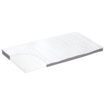 Alvi ® Zwijany materac do łóżeczka turystycznego biały 60 x 120 cm