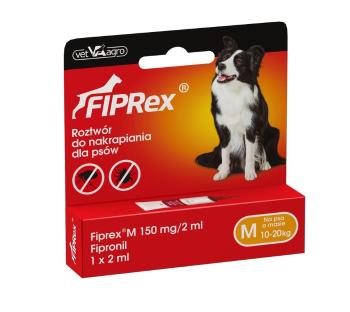 VET-AGRO FIPREX SPOT ON M Roztwór do nakrapiania dla psów do 10-20 kg 1 szt