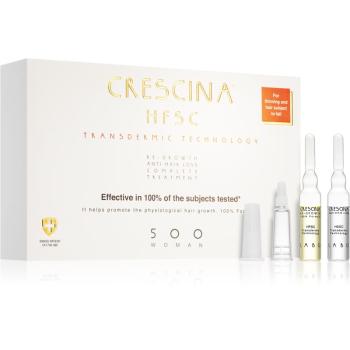 Crescina Transdermic 500 Re-Growth and Anti-Hair Loss pielęgnacja wspierająca porost włosów i zapobiegająca wypadaniu włosów dla kobiet 20x3,5 ml