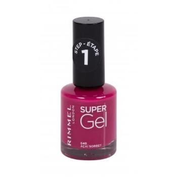 Rimmel London Super Gel STEP1 12 ml lakier do paznokci dla kobiet 040 Acai Sorbet