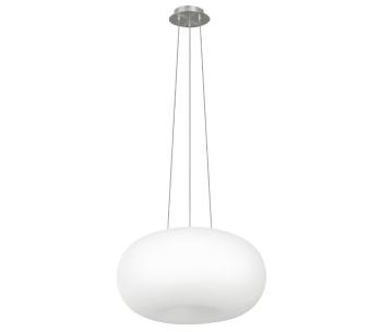 EGLO 86815 - Lampa wisząca OPTICA 2xE27/60W biały/opalone szkło