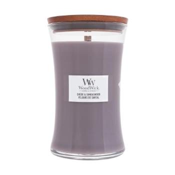 WoodWick Suede & Sandalwood 610 g świeczka zapachowa unisex