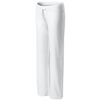 Wygodne damskie spodnie dresowe, biały, L