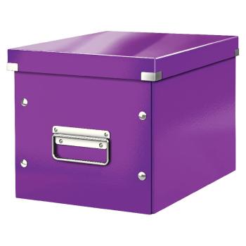Fioletowe pudełko do przechowywania Click&Store – Leitz