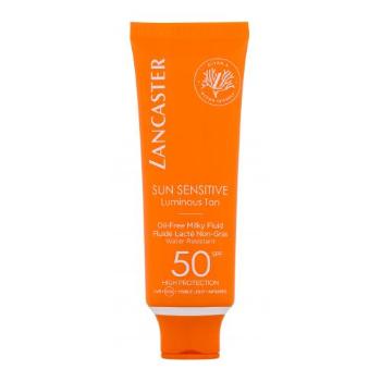 Lancaster Sun Sensitive Oil-Free Milky Fluid SPF50 50 ml preparat do opalania twarzy dla kobiet