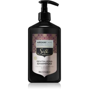 Arganicare Silk Protein szampon rewitalizujący przywracający włosom blask 400 ml