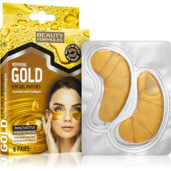Beauty Formulas Gold maska hydrożel wokół oczu z kolagenem 6 szt.