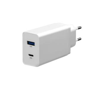 Ładowarka USB-C Power Delivery + USB-A 18W/230V