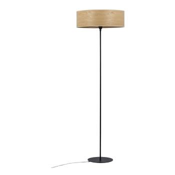 Lampa stojąca z kloszem z drewna dębowego Sotto Luce TSURI XL