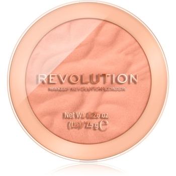Makeup Revolution Reloaded pudrowy róż dla długotrwałego efektu odcień Peach Bliss 7.5 g