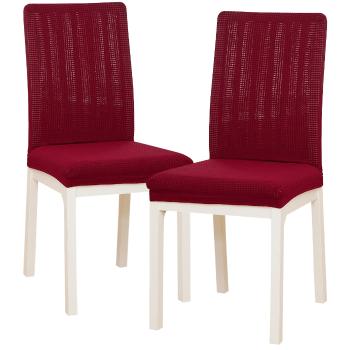 4Home Elastyczny pokrowiec na krzesło Magic clean czerwony, 45 - 50 cm, zestaw 2 szt.