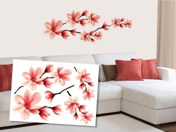 Dekoracyjne naklejki  na ściennu magnolia - 50x70
