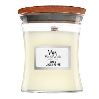 Woodwick Linen świeca zapachowa 85 g