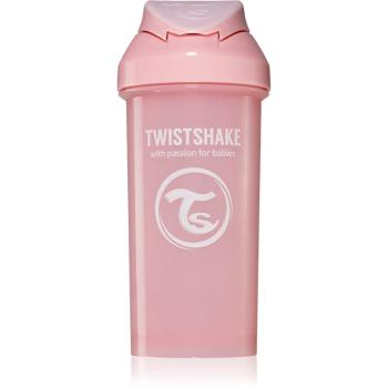 Twistshake Straw Cup Pink butelka ze słomką 6m+ 360 ml