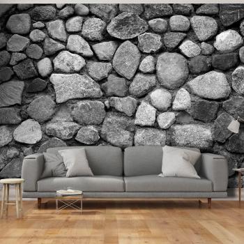 Tapeta samoprzylepna kamienna ściana w odcieniach szarości - Grey Defense - 441x315