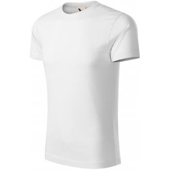 Męska koszulka z bawełny organicznej, biały, XL