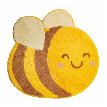 Pomarańczowy dziecięcy bawełniany dywan Sass & Belle Bee Happy, 55,5 x 57 cm