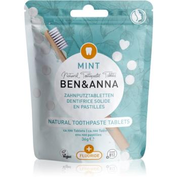 BEN&ANNA Natural Toothpaste Tablets pasta do zębów w tabletkach Fluoride Mint 36 g
