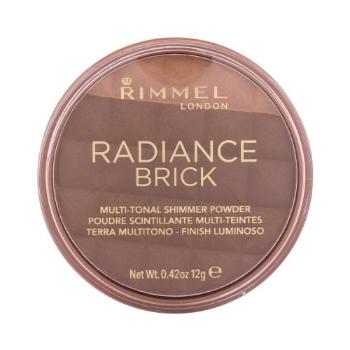 Rimmel London Radiance Brick 12 g bronzer dla kobiet 003 Dark