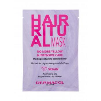 Dermacol Hair Ritual No More Yellow Mask 15 ml maska do włosów dla kobiet