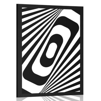 Plakat czarno-biała iluzja - 20x30 silver