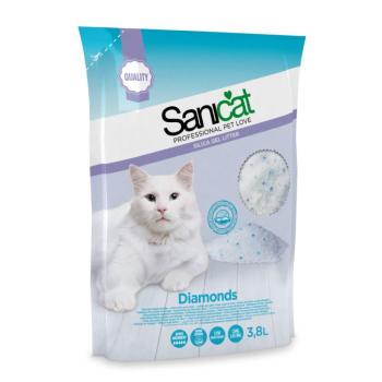 SANICAT Diamonds 3,8 l żwirek silikonowy bezzapachowy