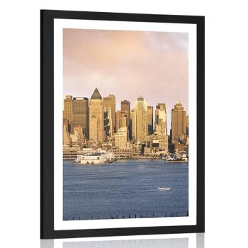 Plakat z passe-partout wyjątkowy Nowy Jork - 40x60 white