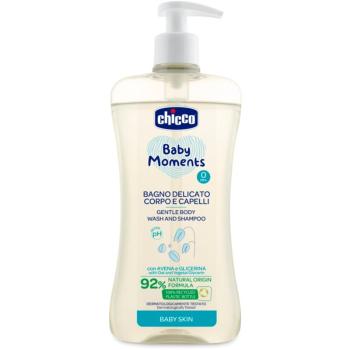 Chicco Baby Moments łagodny szampon dla dzieci włosów i ciała 500 ml