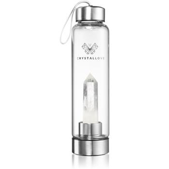 Crystallove Bottle Clear Quartz butelka na wodę 550 ml