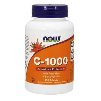 NOW Vitamin C-1000 with Rose Hips&Bioflavon - 100tabs