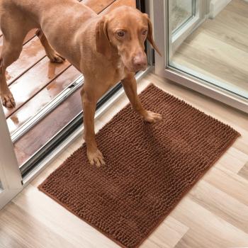 Brązowa wycieraczka dla psów InnovaGoods Pet Doormat, 85x65 cm