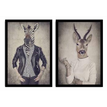 Obraz dwuczęściowy Home Ribs and Deer, 72x50 cm