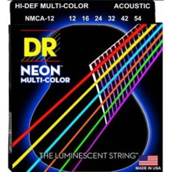 Dr Nmca 12-54 Neon Multi-color Struny Gitara Akustyczna