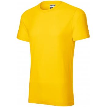 Wytrzymała koszulka męska cięższa, żółty, 2XL