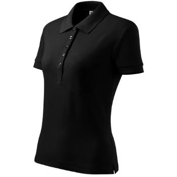 Damska koszulka polo, czarny, XL