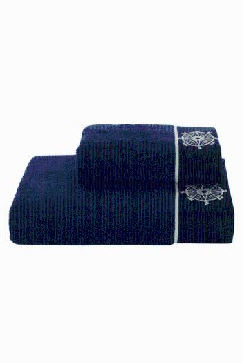 Podarunkowy zestaw ręczników MARINE LADY, 2 szt Ciemnoniebieski