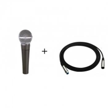 Shure Sm 58 Lce + Kabel Mikrofonowy 3m Zestaw
