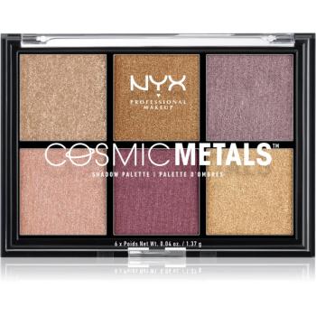 NYX Professional Makeup Cosmic Metals™ paleta cieni do powiek odcień 01 8.22 g