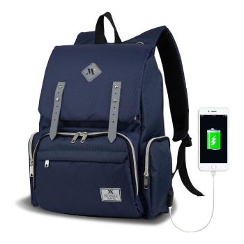 Ciemnoniebieski plecak dla mam z USB My Valice MOTHER STAR Baby Care Backpack