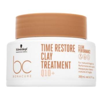 Schwarzkopf Professional BC Bonacure Time Restore Clay Treatment Q10+ odżywcza maska do włosów dojrzałych 200 ml