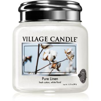 Village Candle Pure Linen świeczka zapachowa (Metal Lid) 389 g