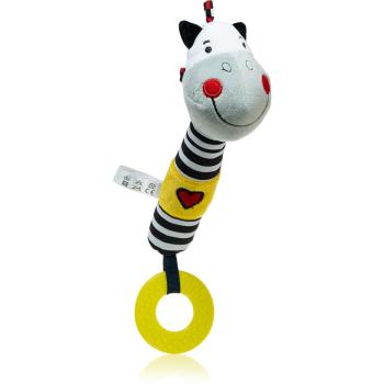 BabyOno Squeaky Toy with Teether zabawka piszcząca z gryzakiem Zebra Zack 1 szt.