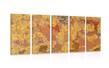 5-częściowy obraz abstrakcja w stylu G. Klimta - 100x50