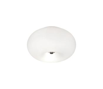 EGLO 86811 - Lampa Plafon Kinkiet OPTICA 2xE27/60W biały/opalone szkło